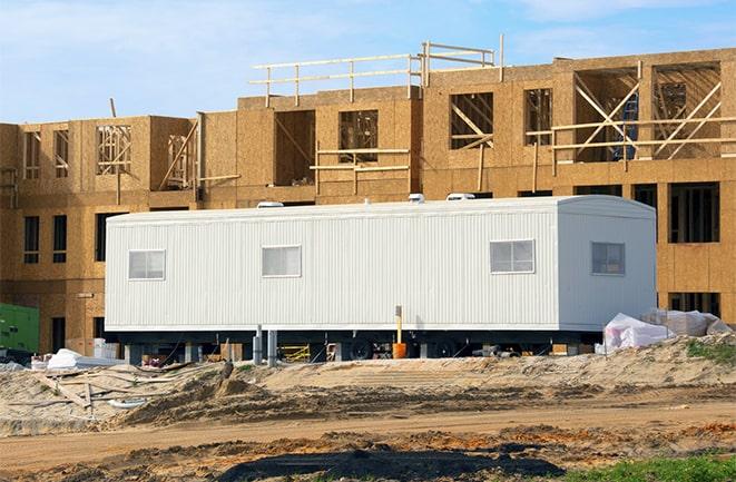 construction site with temporary office rentals in Clinton NY